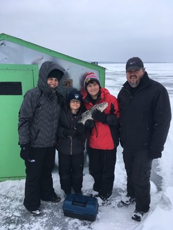 ice fishing hut rental